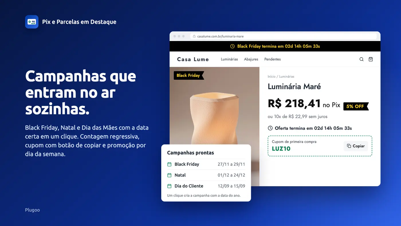 Pix e Parcelas em Destaque: imagem 2 de 5