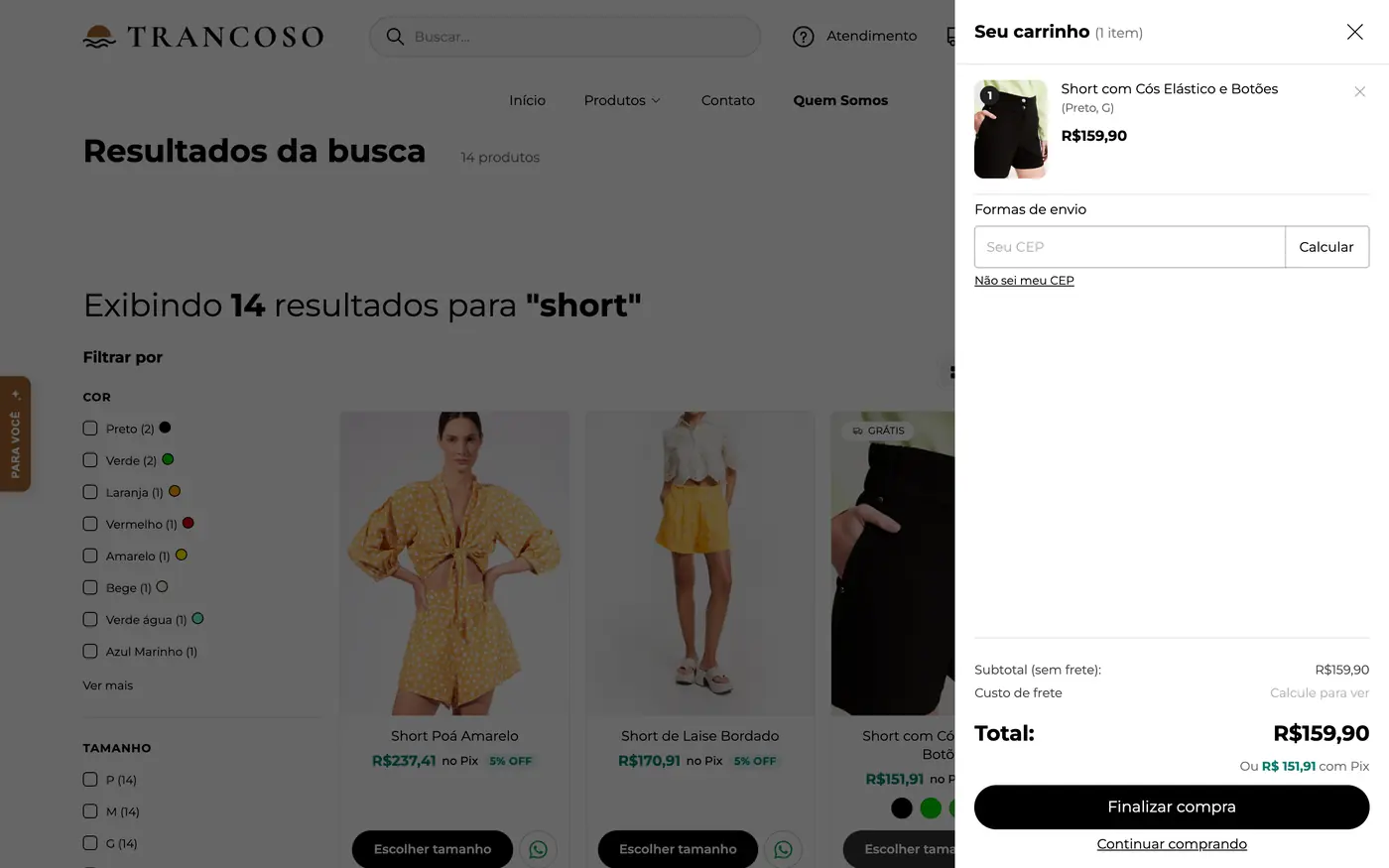 Tela do tema Trancoso